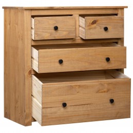 Acquista Credenza 80x40x83 cm in Legno Massello di Pino Panama Range con riferimento GHV-282655 della ditta GARDENHOME
