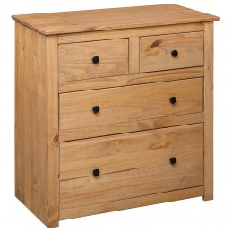 Acquista Credenza 80x40x83 cm in Legno Massello di Pino Panama Range con riferimento GHV-282655 della ditta GARDENHOME