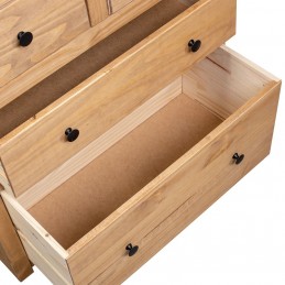 Acquista Credenza 80x40x83 cm in Legno Massello di Pino Panama Range con riferimento GHV-282655 della ditta GARDENHOME