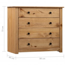 Acquista Armadietto 80x40x73 cm in Legno di Pino Modello Panama con riferimento GHV-282658 della ditta GARDENHOME