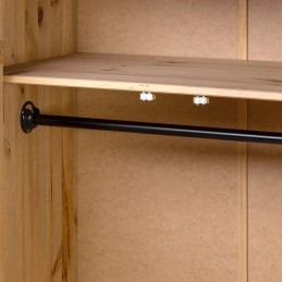 Acquista Armadio a 3 Ante 118x50x171,5cm Legno di Pino Panama Range con riferimento GHV-282661 della ditta GARDENHOME