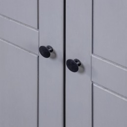 Acquista Armadio a 3 Ante Grigio 118x50x171,5cm in Pino Panama Range con riferimento GHV-282662 della ditta GARDENHOME