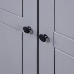 Acquista Armadio Grigio 80x50x171,5 cm Legno Massello Pino Panama Range con riferimento GHV-282665 della ditta GARDENHOME