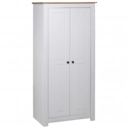 Acquista Armadio Bianco 80x50x171,5 cm Legno Massello Pino Panama Range con riferimento GHV-282666 della ditta GARDENHOME