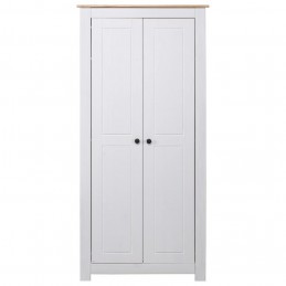 Acquista Armadio Bianco 80x50x171,5 cm Legno Massello Pino Panama Range con riferimento GHV-282666 della ditta GARDENHOME
