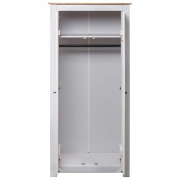Acquista Armadio Bianco 80x50x171,5 cm Legno Massello Pino Panama Range con riferimento GHV-282666 della ditta GARDENHOME