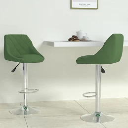 Acquista Sgabelli da Bar 2 pz Verde Scuro in Velluto con riferimento GHV-335308 della ditta GARDENHOME