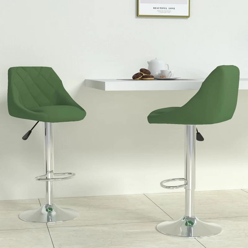 Acquista Sgabelli da Bar 2 pz Verde Scuro in Velluto con riferimento GHV-335308 della ditta GARDENHOME