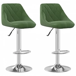 Acquista Sgabelli da Bar 2 pz Verde Scuro in Velluto con riferimento GHV-335308 della ditta GARDENHOME