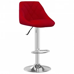 Acquista Sgabelli da Bar 2 pz Rosso Vino in Velluto con riferimento GHV-335311 della ditta GARDENHOME