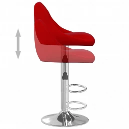 Acquista Sgabelli da Bar 2 pz Rosso Vino in Velluto con riferimento GHV-335311 della ditta GARDENHOME