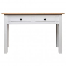 Acquista Tavolo Consolle Bianco 110x40x72 cm Legno Massello Pino Panama con riferimento GHV-282681 della ditta GARDENHOME