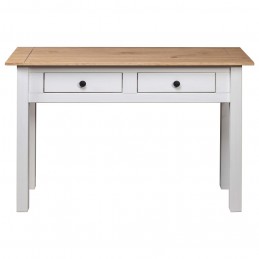 Acquista Tavolo Consolle Bianco 110x40x72 cm Legno Massello Pino Panama con riferimento GHV-282681 della ditta GARDENHOME