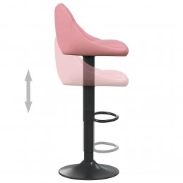 Acquista Sgabelli da Bar 2 pz Rosa in Velluto con riferimento GHV-335354 della ditta GARDENHOME