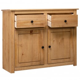 Acquista Credenza 93x40x80 cm in Legno Massello di Pino Panama Range con riferimento GHV-282697 della ditta GARDENHOME