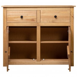 Acquista Credenza 93x40x80 cm in Legno Massello di Pino Panama Range con riferimento GHV-282697 della ditta GARDENHOME