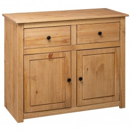 Acquista Credenza 93x40x80 cm in Legno Massello di Pino Panama Range con riferimento GHV-282697 della ditta GARDENHOME