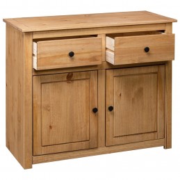 Acquista Credenza 93x40x80 cm in Legno Massello di Pino Panama Range con riferimento GHV-282697 della ditta GARDENHOME