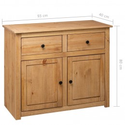 Acquista Credenza 93x40x80 cm in Legno Massello di Pino Panama Range con riferimento GHV-282697 della ditta GARDENHOME
