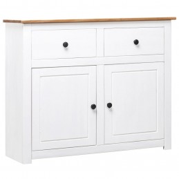 Acquista Credenza Bianca 93x40x80 cm in Legno Massello di Pino Panama con riferimento GHV-282699 della ditta GARDENHOME