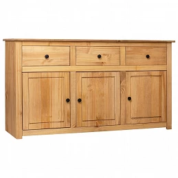 Acquista Credenza 135x40x80 cm in Legno Massello di Pino Panama Range con riferimento GHV-282703 della ditta GARDENHOME