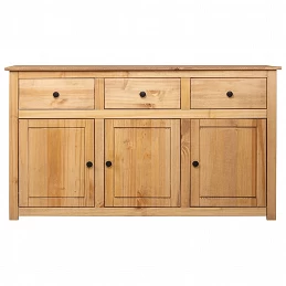 Acquista Credenza 135x40x80 cm in Legno Massello di Pino Panama Range con riferimento GHV-282703 della ditta GARDENHOME