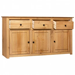 Acquista Credenza 135x40x80 cm in Legno Massello di Pino Panama Range con riferimento GHV-282703 della ditta GARDENHOME
