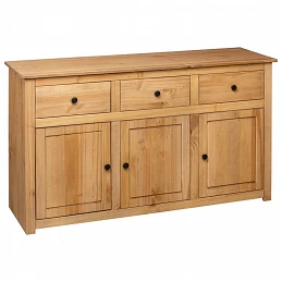 Acquista Credenza 135x40x80 cm in Legno Massello di Pino Panama Range con riferimento GHV-282703 della ditta GARDENHOME