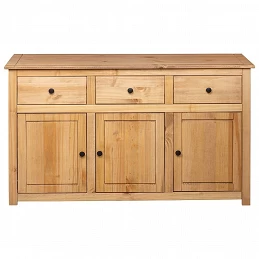 Acquista Credenza 135x40x80 cm in Legno Massello di Pino Panama Range con riferimento GHV-282703 della ditta GARDENHOME