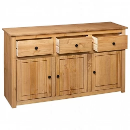 Acquista Credenza 135x40x80 cm in Legno Massello di Pino Panama Range con riferimento GHV-282703 della ditta GARDENHOME