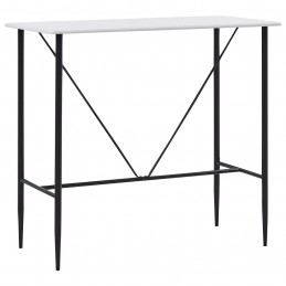Acquista Tavolo da Bar Bianco 120x60x110 cm in MDF con riferimento GHV-281547 della ditta GARDENHOME