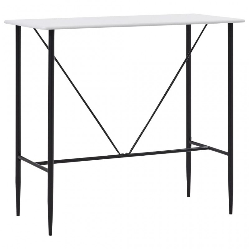 Acquista Tavolo da Bar Bianco 120x60x110 cm in MDF con riferimento GHV-281547 della ditta GARDENHOME