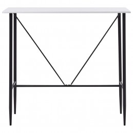 Acquista Tavolo da Bar Bianco 120x60x110 cm in MDF con riferimento GHV-281547 della ditta GARDENHOME