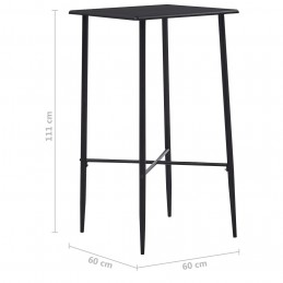 Acquista Tavolo da Bar Nero 60x60x111 cm in MDF con riferimento GHV-281549 della ditta GARDENHOME