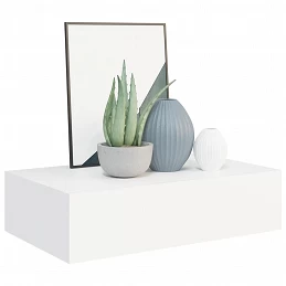 Acquista Scaffali con Cassetti da Parete 2pz Bianco 40x23,5x10 cm in MDF con riferimento GHV-330242 della ditta GARDENHOME