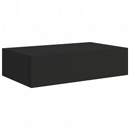 Acquista Scaffali con Cassetti da Parete 2pz Nero 40x23,5x10 cm in MDF con riferimento GHV-330244 della ditta GARDENHOME