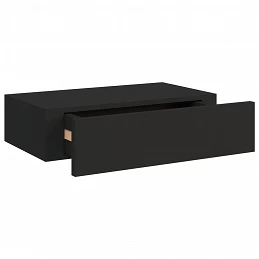 Acquista Scaffali con Cassetti da Parete 2pz Nero 40x23,5x10 cm in MDF con riferimento GHV-330244 della ditta GARDENHOME