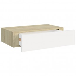 Acquista Scaffali Cassetti a Muro 2pz Rovere e Bianco 40x23,5x10cm MDF con riferimento GHV-330250 della ditta GARDENHOME