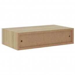 Acquista Scaffali Cassetti a Muro 2pz Rovere e Bianco 40x23,5x10cm MDF con riferimento GHV-330250 della ditta GARDENHOME