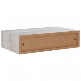 Acquista Scaffale con Cassetti da Parete Grigio Cemento 40x23,5x10cm MDF con riferimento GHV-330251 della ditta GARDENHOME