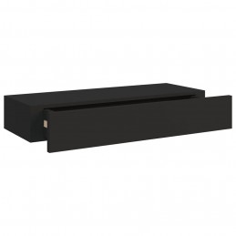 Acquista Scaffale con Cassetti da Parete Nero 60x23,5x10 cm in MDF con riferimento GHV-330257 della ditta GARDENHOME