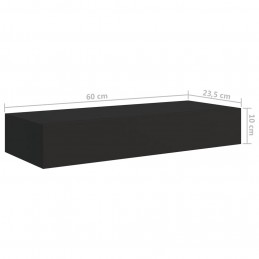Acquista Scaffali con Cassetti da Parete 2 pz Neri 60x23,5x10 cm MDF con riferimento GHV-330258 della ditta GARDENHOME