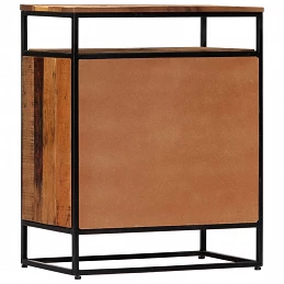 Acquista Credenza 60x35x76 cm in Legno Massello di Recupero e Acciaio con riferimento GHV-282727 della ditta GARDENHOME