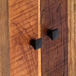 Acquista Credenza 60x35x76 cm in Legno Massello di Recupero e Acciaio con riferimento GHV-282727 della ditta GARDENHOME