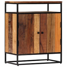 Acquista Credenza 60x35x76 cm in Legno Massello di Recupero e Acciaio con riferimento GHV-282727 della ditta GARDENHOME
