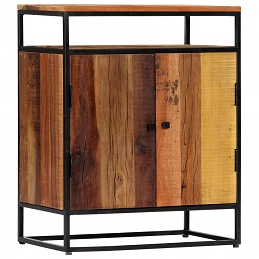 Acquista Credenza 60x35x76 cm in Legno Massello di Recupero e Acciaio con riferimento GHV-282727 della ditta GARDENHOME