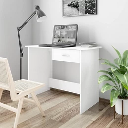 Acquista Scrivania Bianca 100x50x76 cm in Legno Multistrato con riferimento GHV-800549 della ditta GARDENHOME