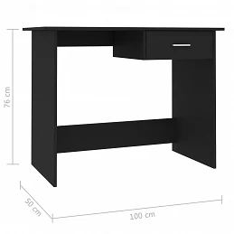 Acquista Scrivania Nera 100x50x76 cm in Truciolato con riferimento GHV-800550 della ditta GARDENHOME