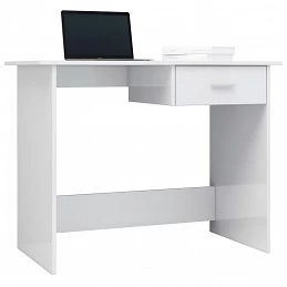 Acquista Scrivania Bianco Lucido 100x50x76 cm in Truciolato con riferimento GHV-800555 della ditta GARDENHOME