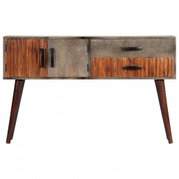 Acquista Tavolo Consolle Grigio 120x35x75 cm in Massello di Mango Grezzo con riferimento GHV-282742 della ditta GARDENHOME